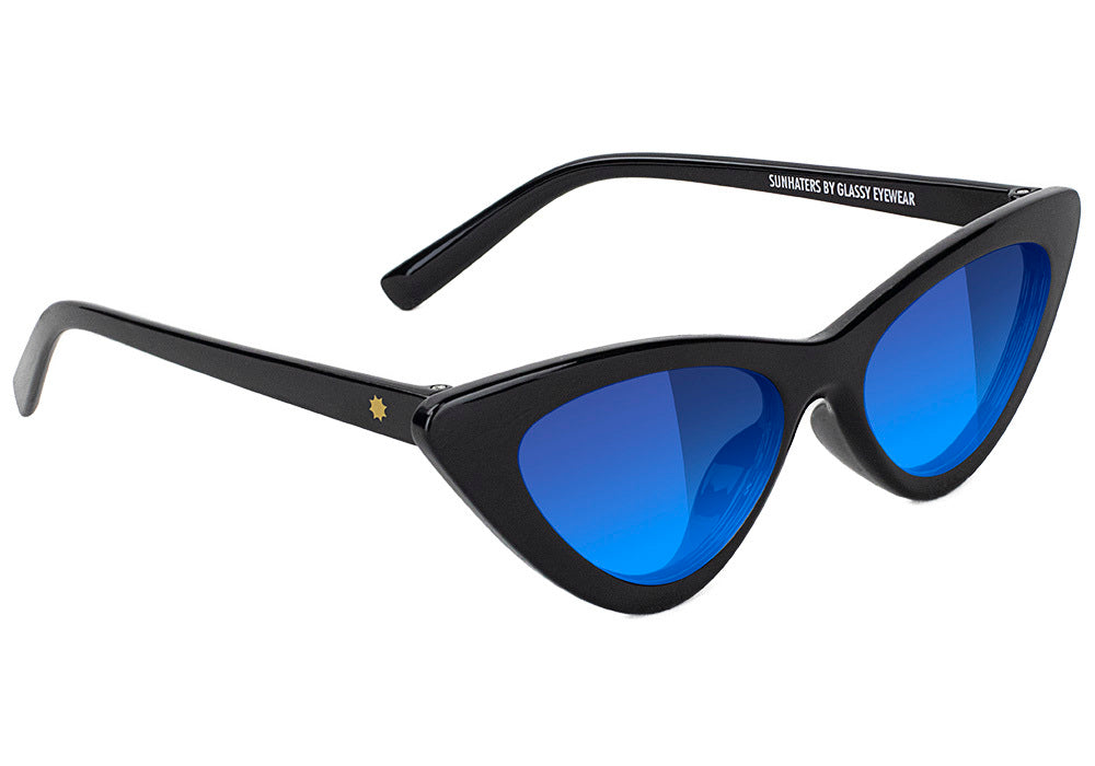 Glassy Billie Polarized Sunglasses Black / Blue