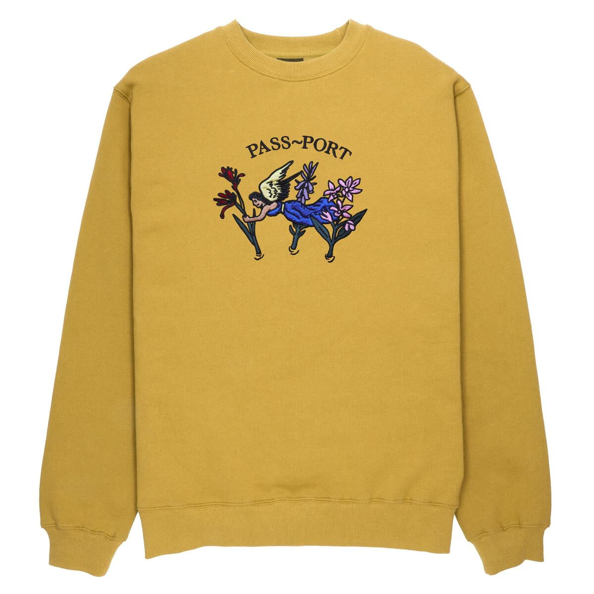Pass~Port Gardening Applique Sweater Mustard