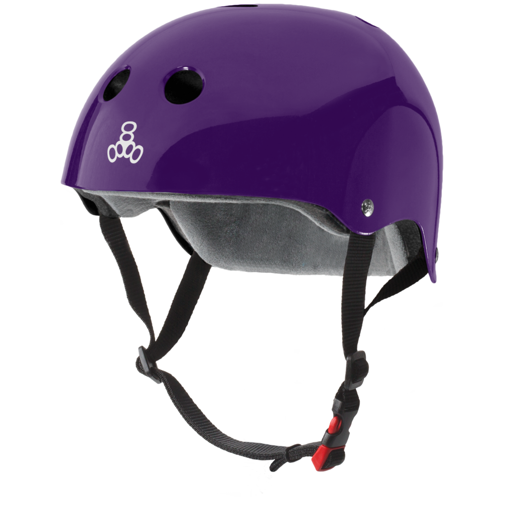 Triple Eight The Certified Sweatsaver Purple Glossy Helmet