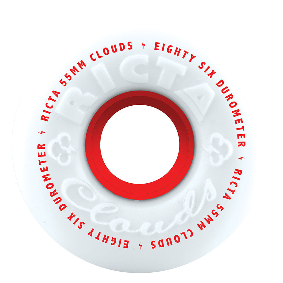 Ricta Clouds 86a Red Skateboard Wheels