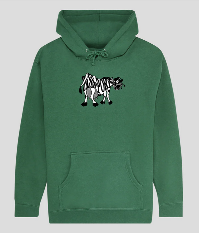Pass~Port Crying Cow Hoodie Kelly Green